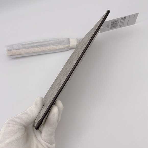 Kate Spade Lucy Spade Flower Medium L-zip Wristlet Dark Beige Multi - Picture 4 of 16